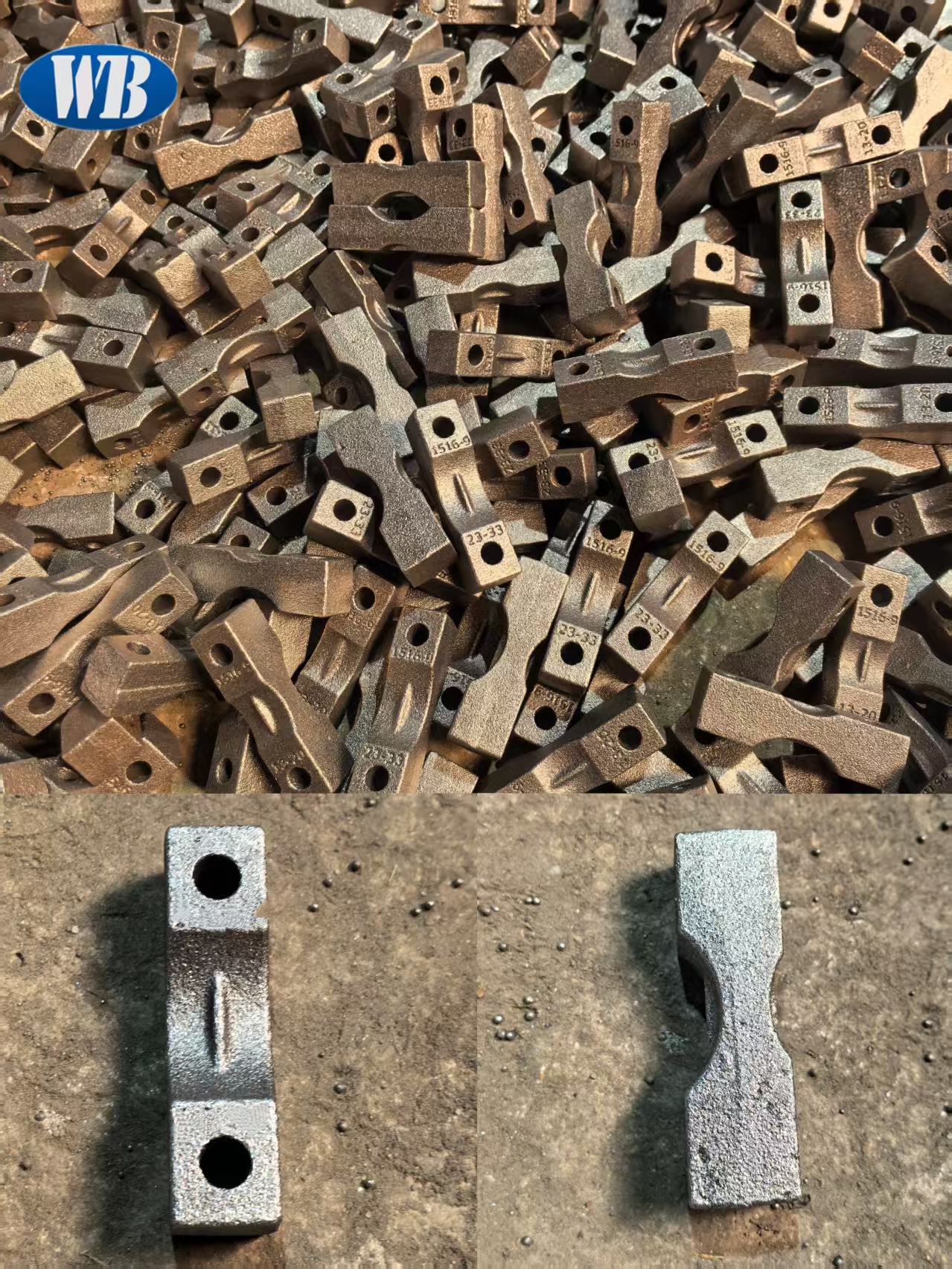 High‑Quality Cast Crusher Hammer Wear Parts