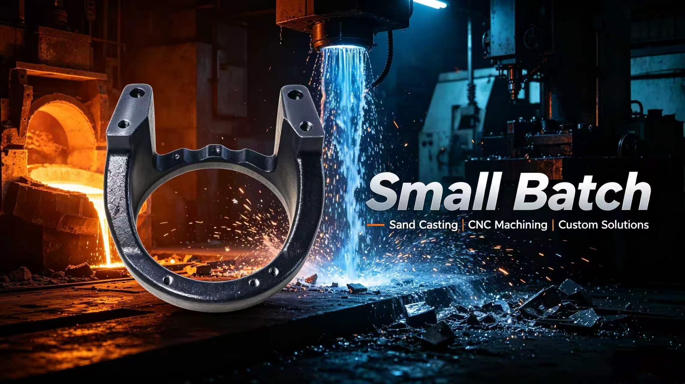 Reliable cast iron motor holder for industrial equipment.